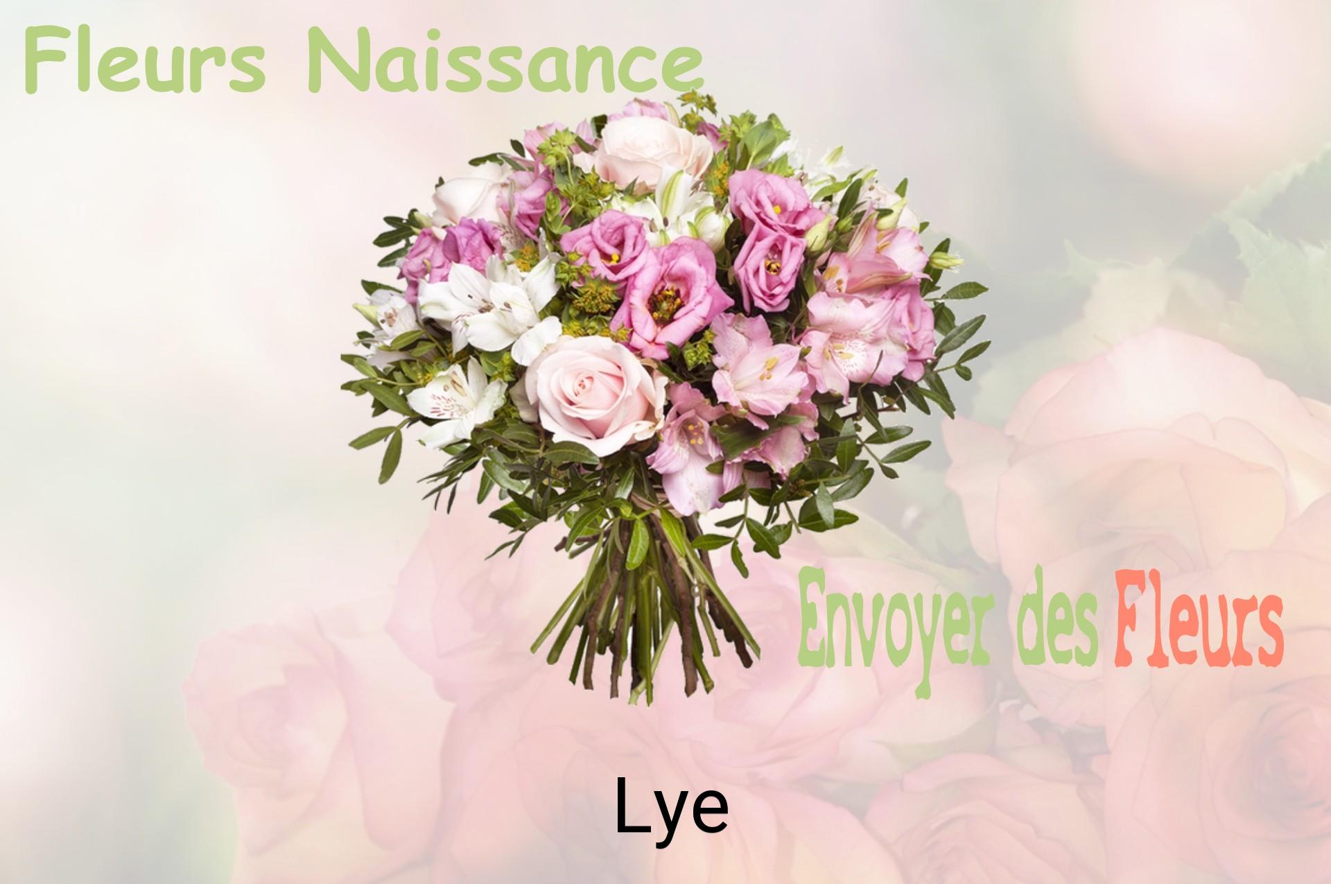 Bouquet de fleurs de naissance livré à Lye
